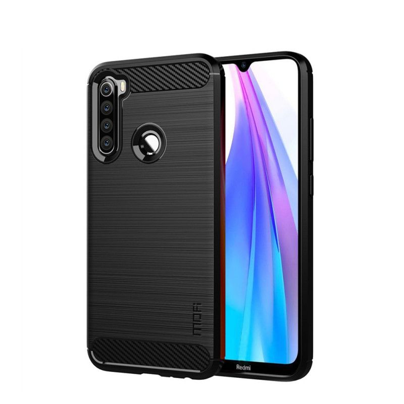 Cover Xiaomi Redmi Note 8T Sort Mofi Børstet Kulfiber Beskyttelse