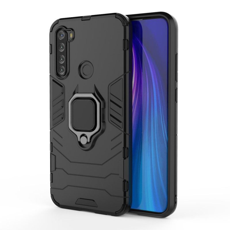 Cover Xiaomi Redmi Note 8T Sort Resistent Ring