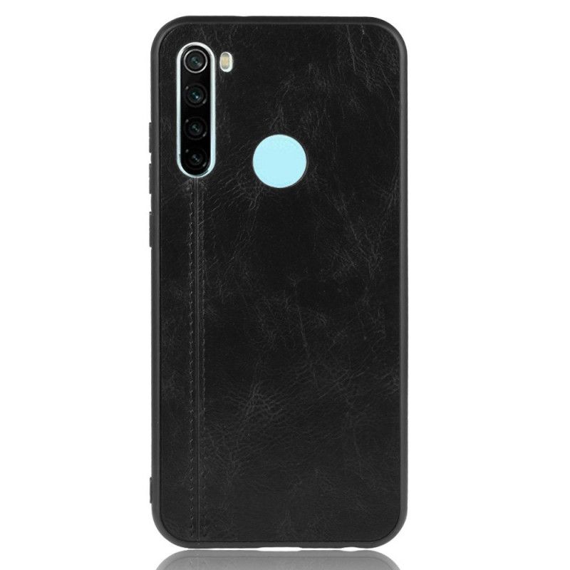 Cover Xiaomi Redmi Note 8T Sort Syet Lædereffekt Beskyttelse