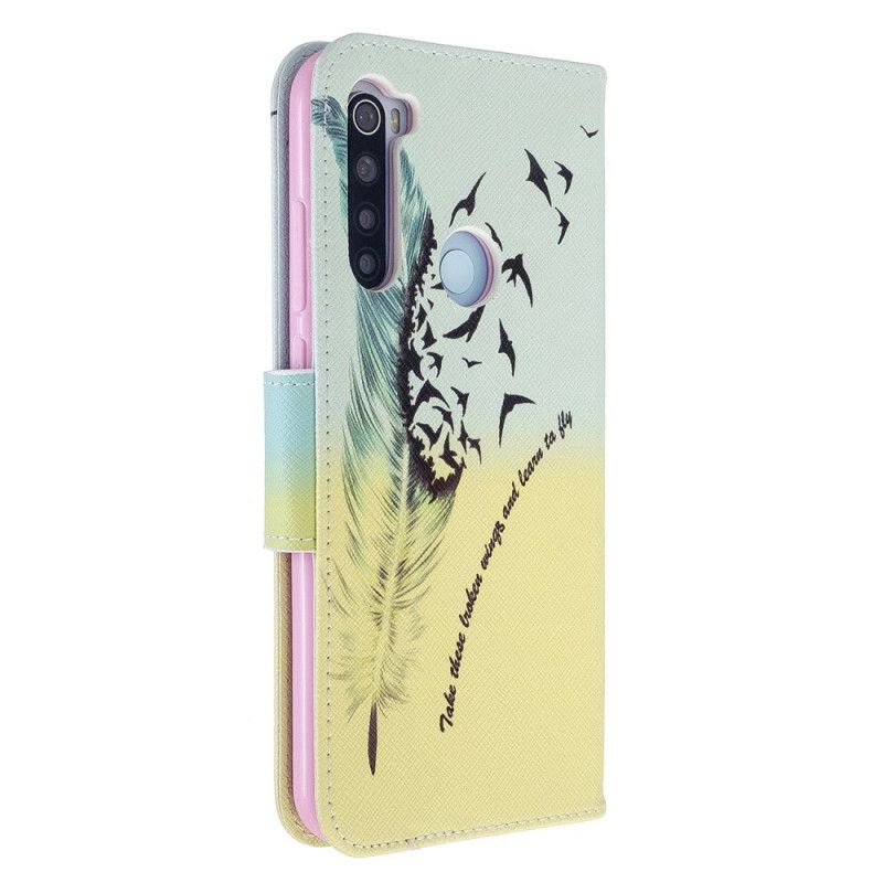 Flip Cover Læder for Xiaomi Redmi Note 8T Lær At Flyve