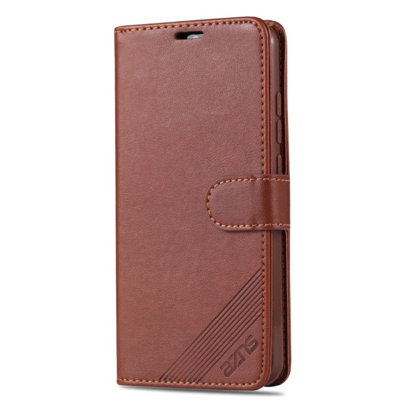 Flip Cover Læder for Xiaomi Redmi Note 8T Sort Imiteret Læder Azns