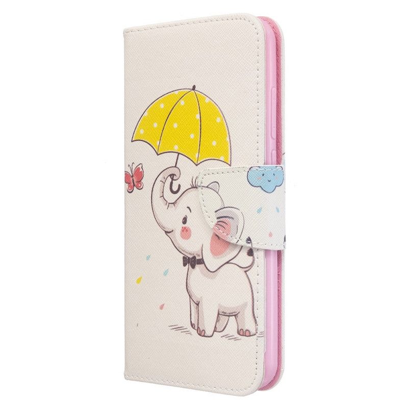 Flip Cover Læder Xiaomi Redmi Note 8T Baby Elefant