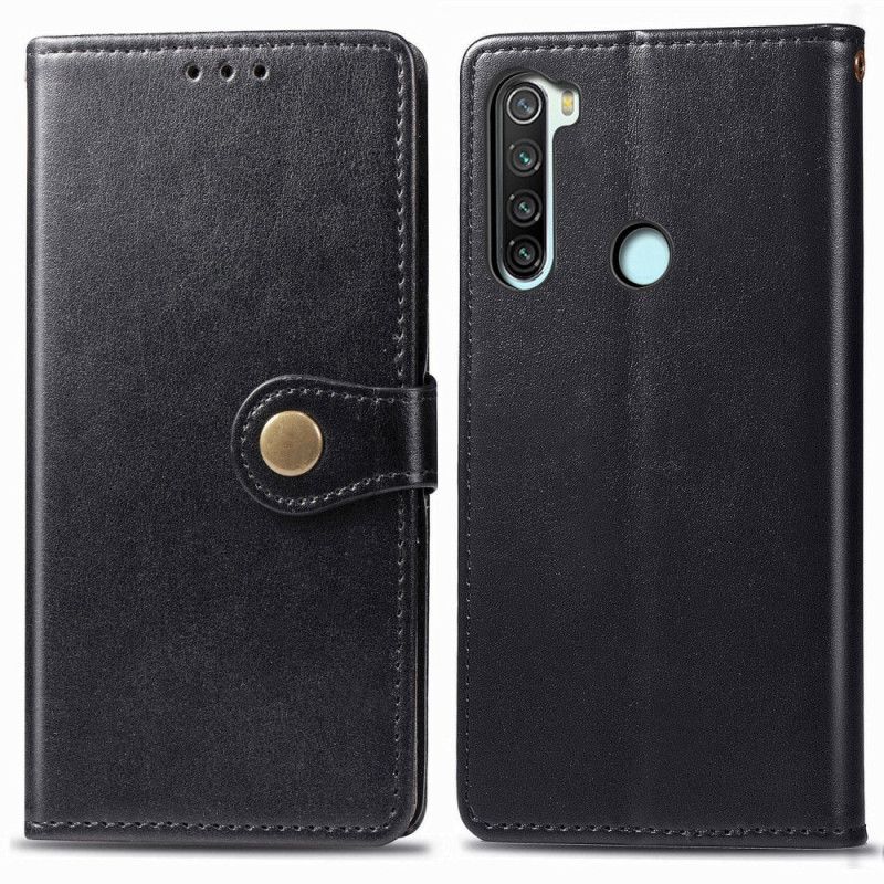 Flip Cover Læder Xiaomi Redmi Note 8T Sort Stil Læder Lychee Hat Prins Original