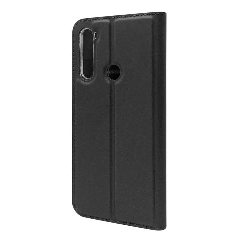 Læder Cover for Xiaomi Redmi Note 8T Sort Magnetisk Lås