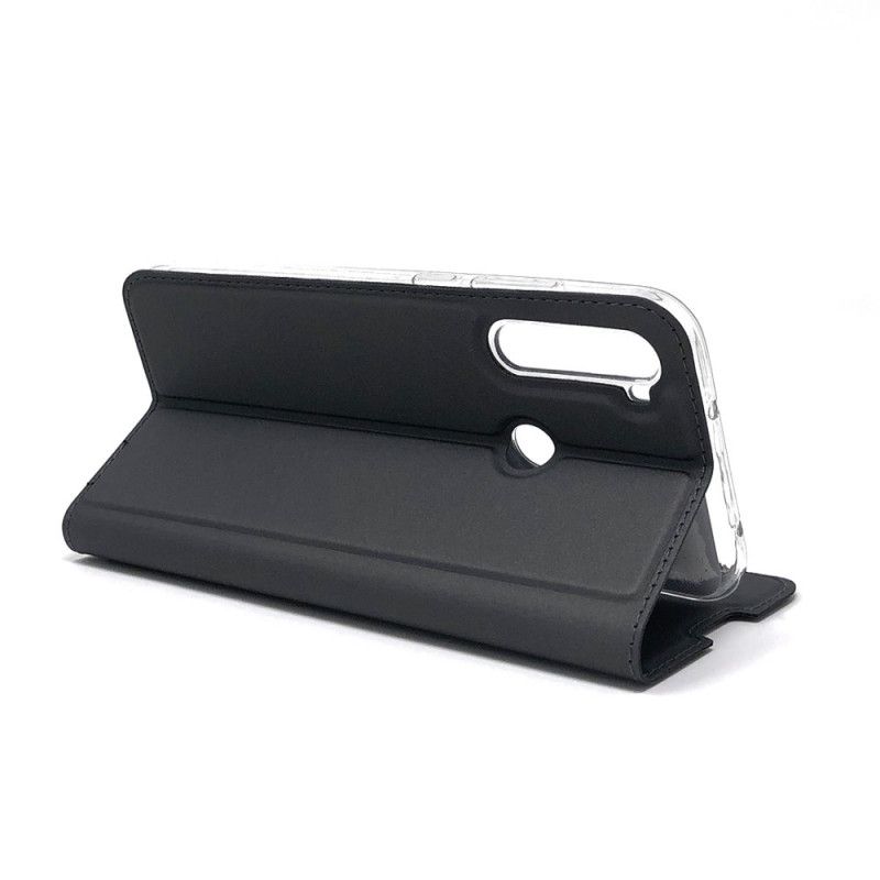 Læder Cover for Xiaomi Redmi Note 8T Sort Magnetisk Lås