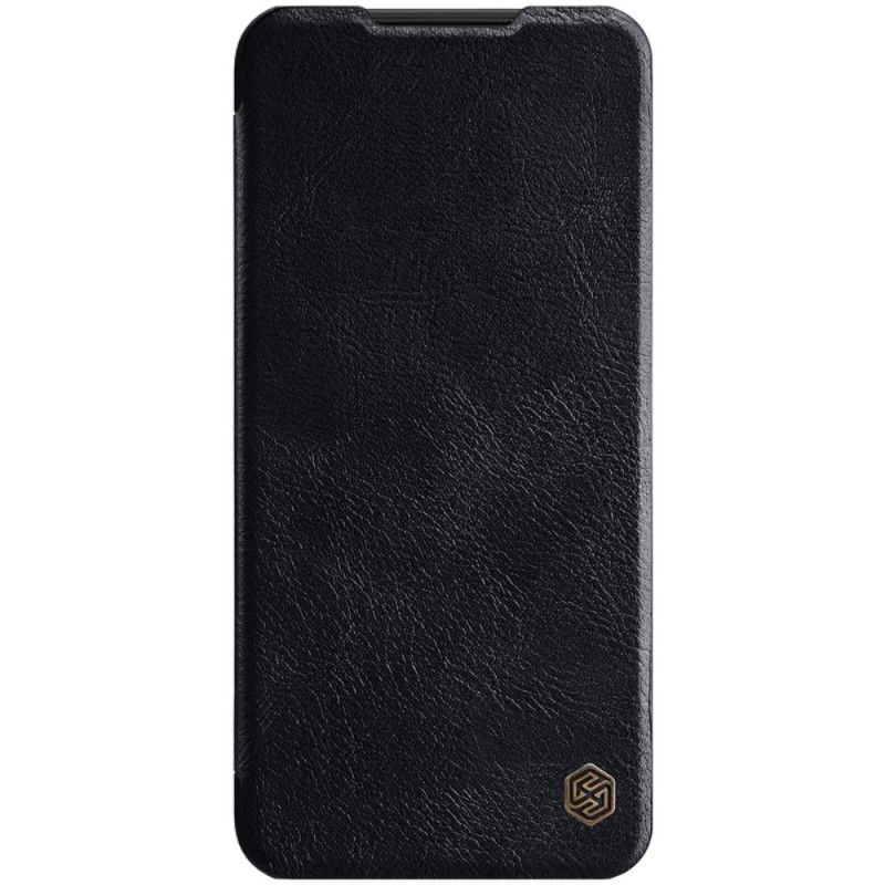 Læder Cover for Xiaomi Redmi Note 8T Sort Nillkin Qin-Serien