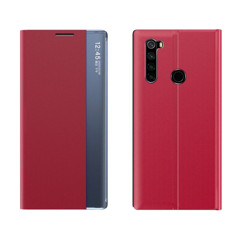 Se Omslag Xiaomi Redmi Note 8T Sort Tekstureret Læder