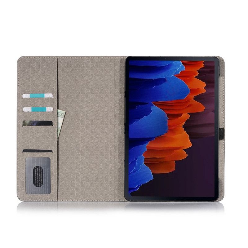 Case Etui Samsung Galaxy Tab S7 Sort Struktureret