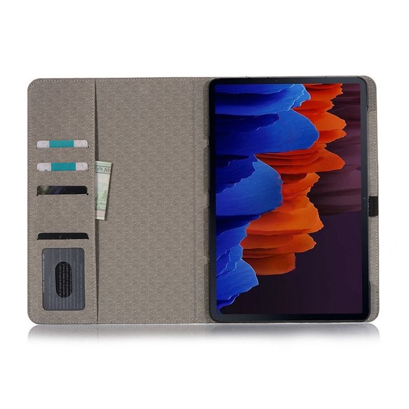 Etui for Samsung Galaxy Tab S7 Grå Verdenskort