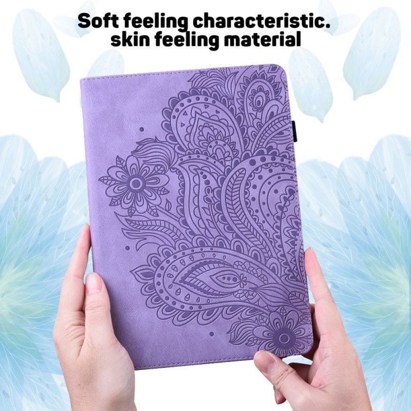 Etui Samsung Galaxy Tab S7 Rød Blomsterprint Original