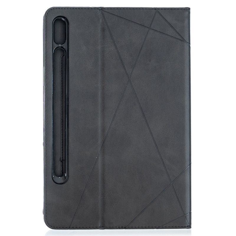 Etui Samsung Galaxy Tab S7 Sort Geometri