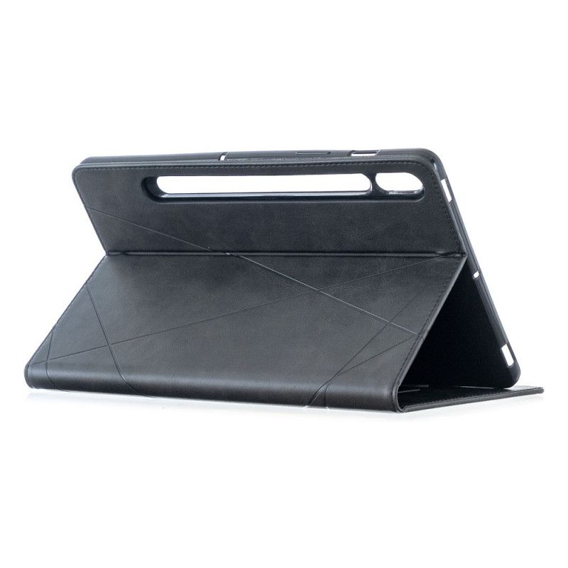 Etui Samsung Galaxy Tab S7 Sort Geometri