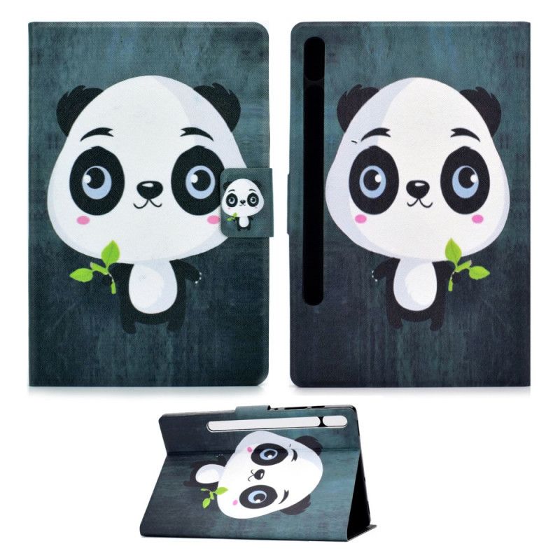 Flip Cover Læder for Samsung Galaxy Tab S7 Babypanda