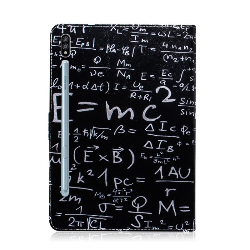 Flip Cover Læder for Samsung Galaxy Tab S7 Matematiske Beregninger