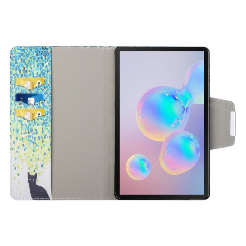 Flip Cover Læder for Samsung Galaxy Tab S7 Sort Kat