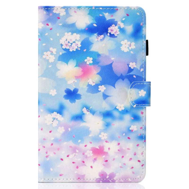 Flip Cover Læder Samsung Galaxy Tab S7 Akvarelblomster Beskyttelse