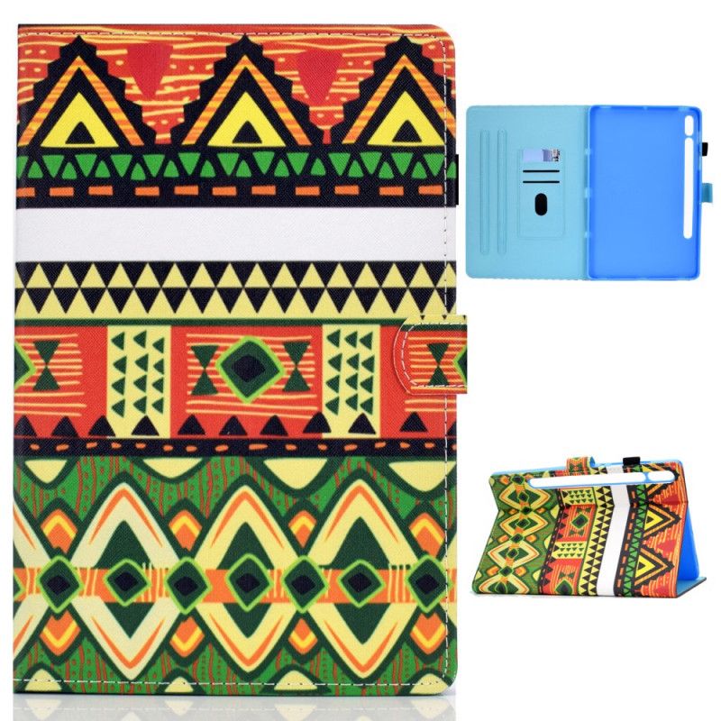 Flip Cover Læder Samsung Galaxy Tab S7 Aztec Original