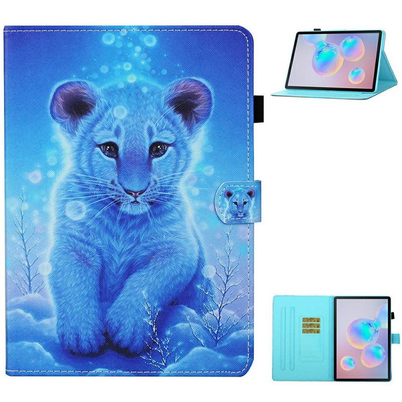 Flip Cover Læder Samsung Galaxy Tab S7 Baby Tiger