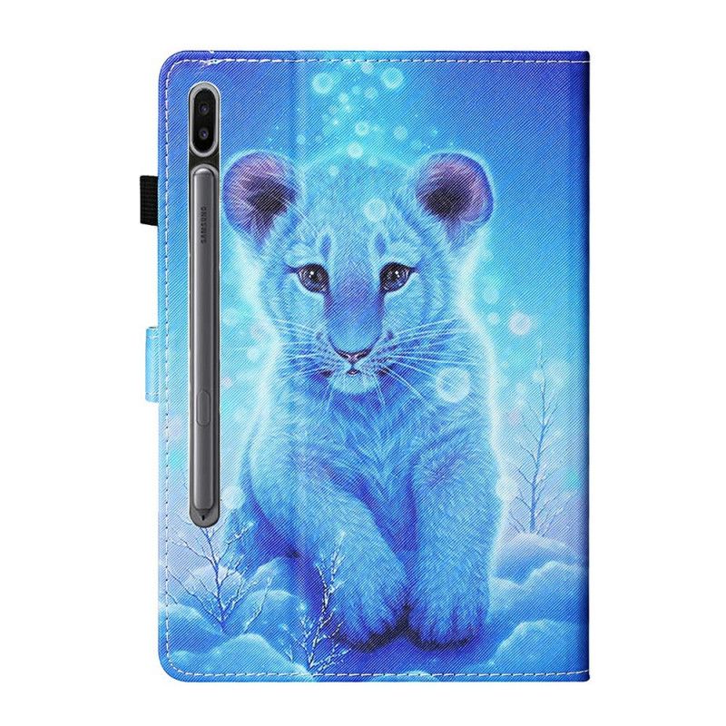 Flip Cover Læder Samsung Galaxy Tab S7 Baby Tiger