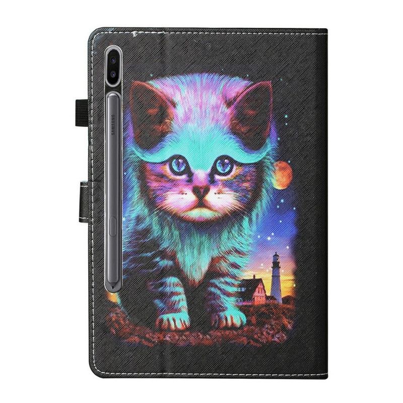 Flip Cover Læder Samsung Galaxy Tab S7 Elektrisk Kat Original