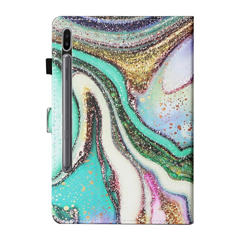 Flip Cover Læder Samsung Galaxy Tab S7 Kunstnerisk