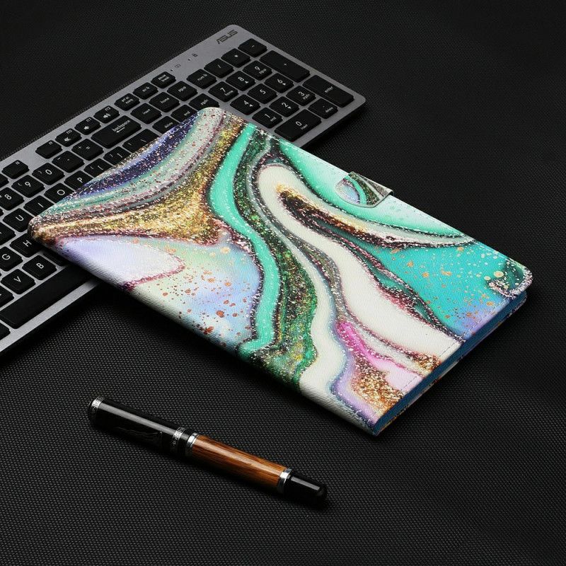 Flip Cover Læder Samsung Galaxy Tab S7 Kunstnerisk