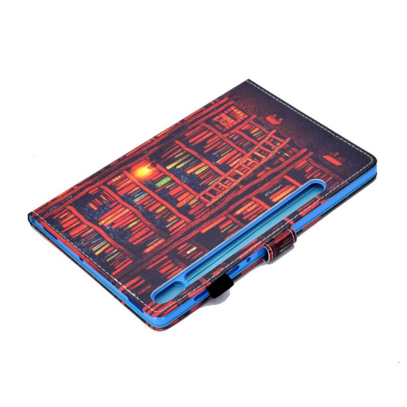 Flip Cover Samsung Galaxy Tab S7 Brun Bibliotek