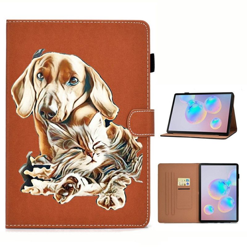 Flip Cover Samsung Galaxy Tab S7 Mobilcover Hund Og Kat