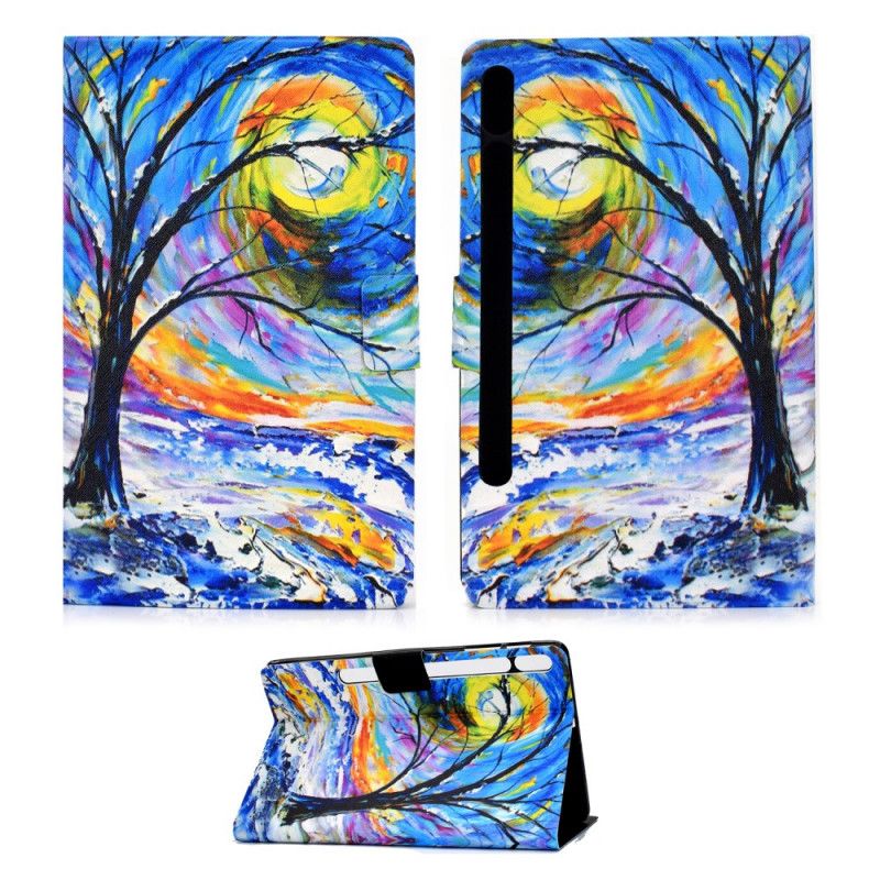 Flip Cover Samsung Galaxy Tab S7 Mobilcover Kunst Træ