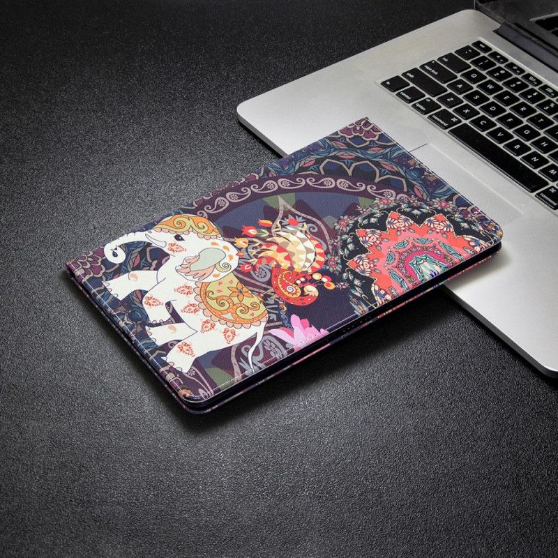 Flip Cover Samsung Galaxy Tab S7 Mobilcover Mønster Med Elefantprint