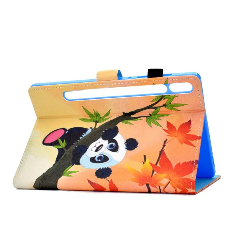 Flip Cover Samsung Galaxy Tab S7 Mobilcover Sød Panda