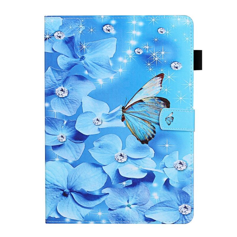 Flip Cover Samsung Galaxy Tab S7 Mørkeblå Blomster