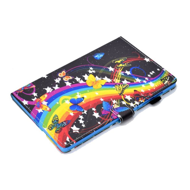 Flip Cover Samsung Galaxy Tab S7 Sort Sommerfugl Sommerfugl