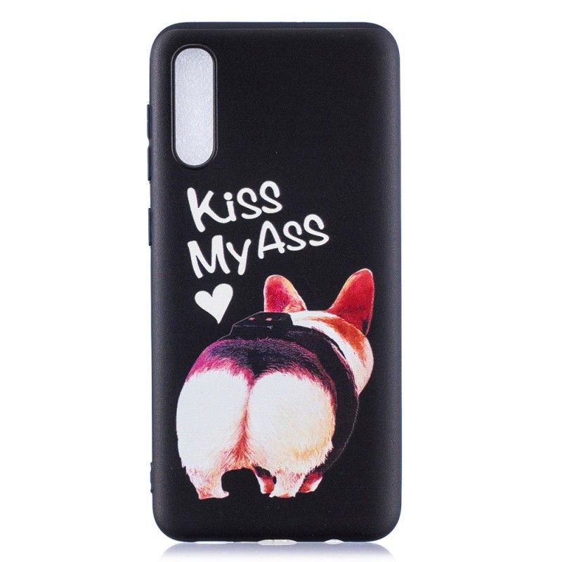 Cover for Samsung Galaxy A50 Præget Kysse Min Røv