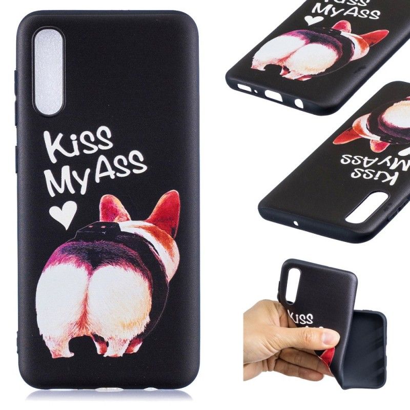 Cover for Samsung Galaxy A50 Præget Kysse Min Røv