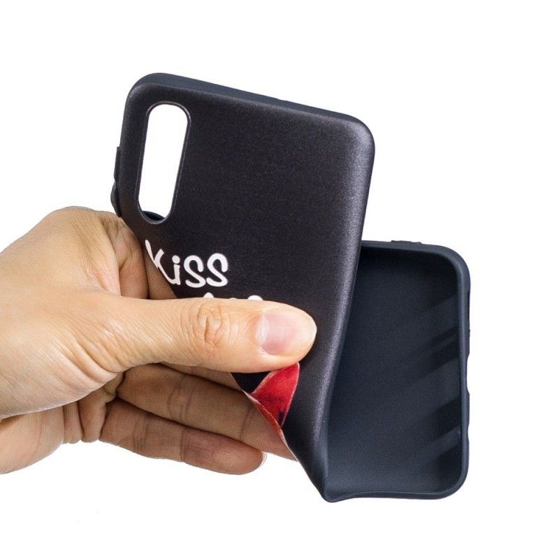 Cover for Samsung Galaxy A50 Præget Kysse Min Røv