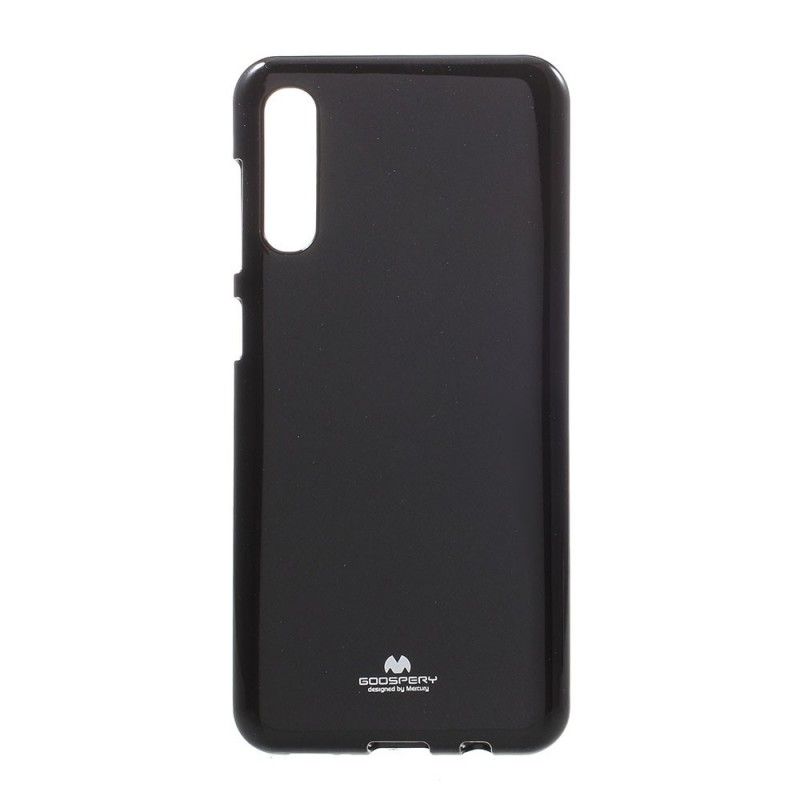 Cover for Samsung Galaxy A50 Sort Prangende Kviksølvmetaleffekt