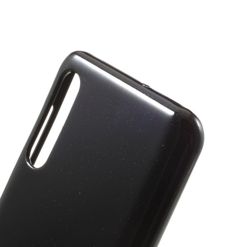 Cover for Samsung Galaxy A50 Sort Prangende Kviksølvmetaleffekt