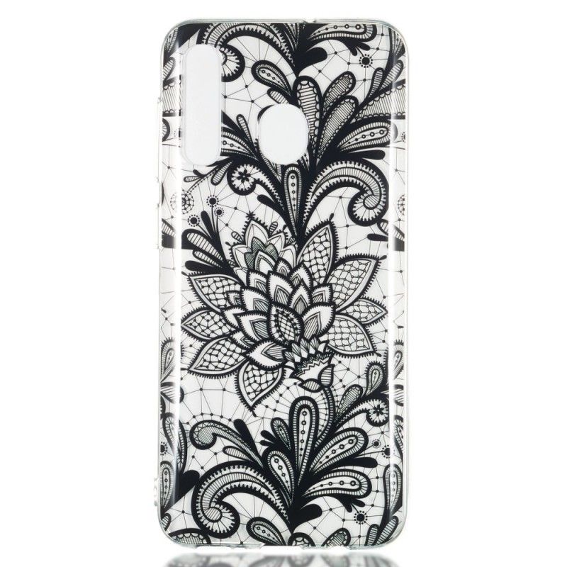 Cover Samsung Galaxy A50 Broderet Blomst