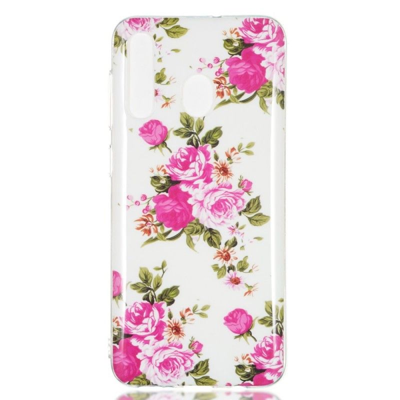 Cover Samsung Galaxy A50 Fluorescerende Frihedsblomster