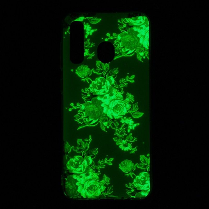 Cover Samsung Galaxy A50 Fluorescerende Frihedsblomster