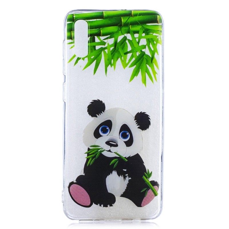 Cover Samsung Galaxy A50 Gennemsigtig Panda Spise Original