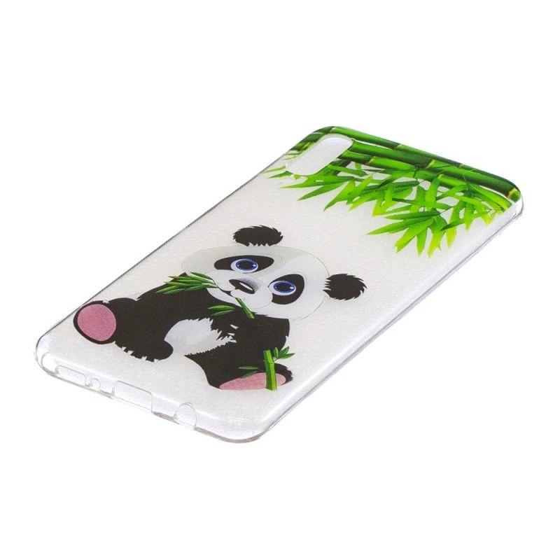 Cover Samsung Galaxy A50 Gennemsigtig Panda Spise Original