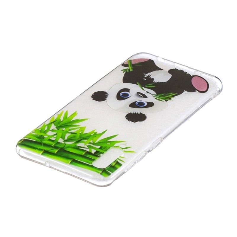 Cover Samsung Galaxy A50 Gennemsigtig Panda Spise Original