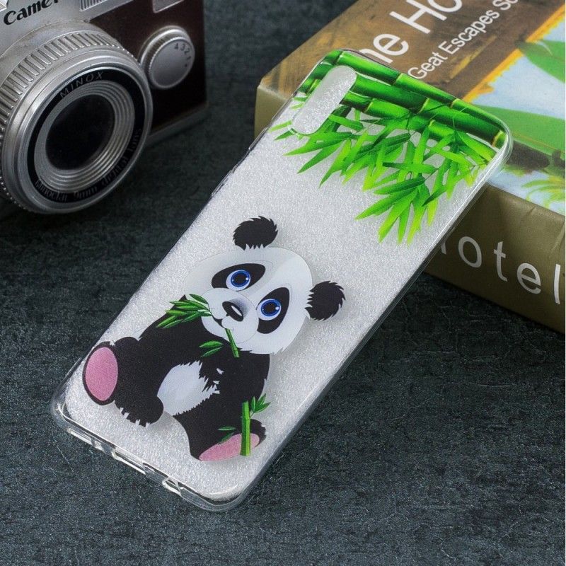 Cover Samsung Galaxy A50 Gennemsigtig Panda Spise Original