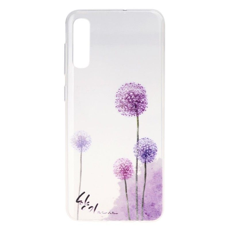 Cover Samsung Galaxy A50 Gennemsigtige Farvede Mælkebøtter Original