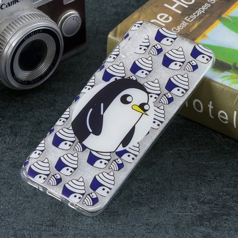 Cover Samsung Galaxy A50 Gennemsigtige Pingviner Original