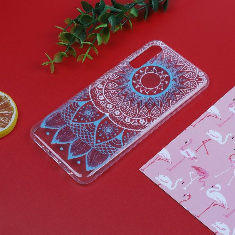 Cover Samsung Galaxy A50 Lyserød Gennemsigtig Farverig Mandala