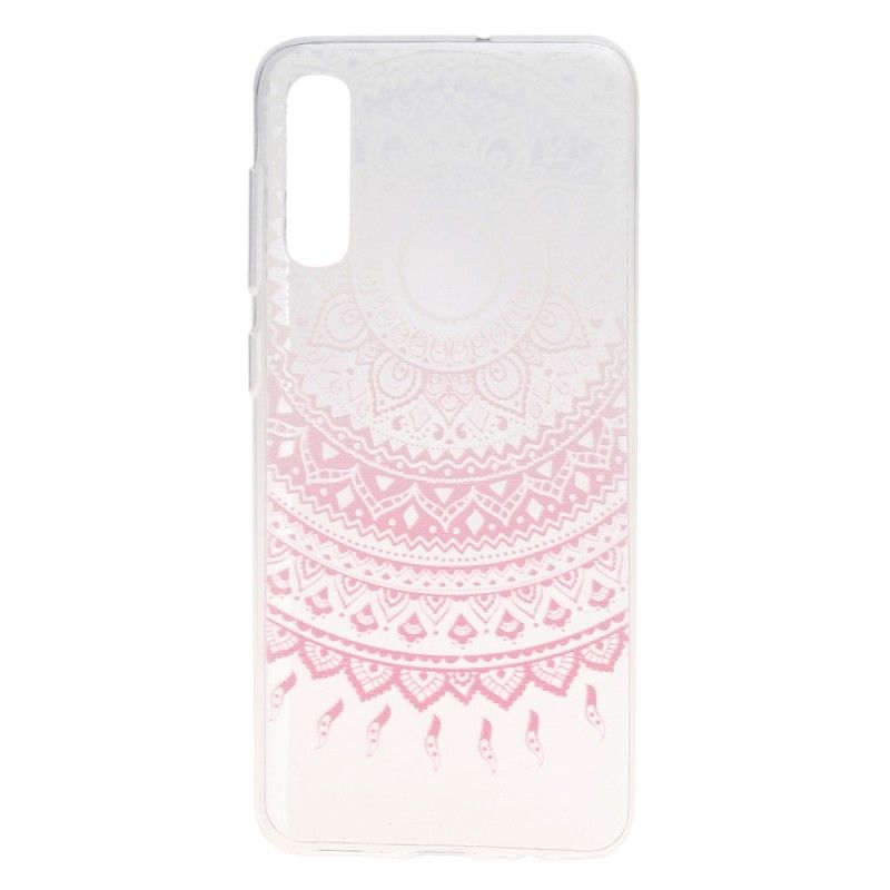 Cover Samsung Galaxy A50 Lyserød Gennemsigtig Farverig Mandala