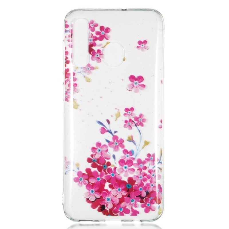 Cover Samsung Galaxy A50 Mobilcover Lille Lyserød Have